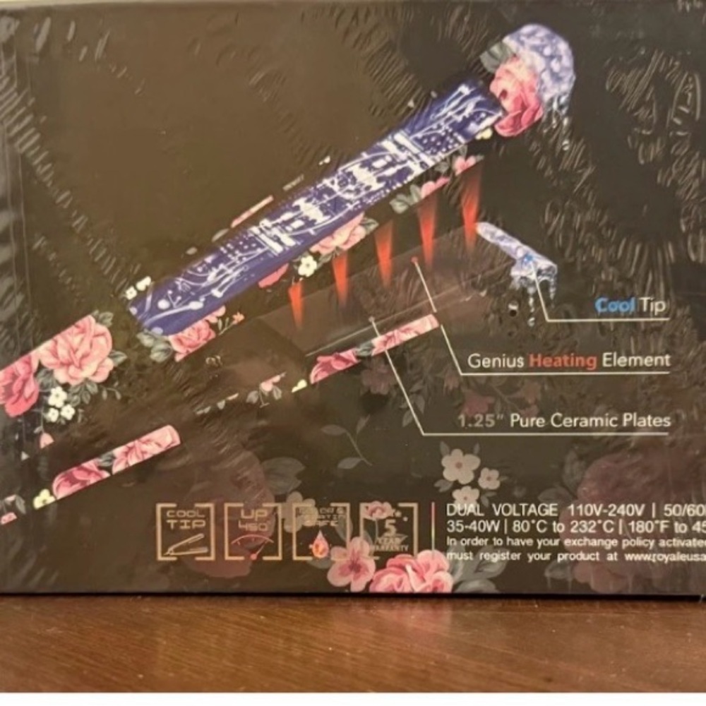 Royale Genius Hair straightener flat iron 1.25 Pure Ceramic Plates $385 - Picture 4 of 6